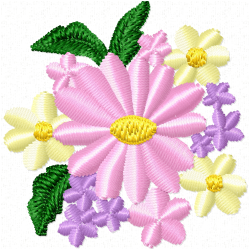 Flowers And Tree Embroidery Design 2 Flowers And Tree Embroidery Design 2